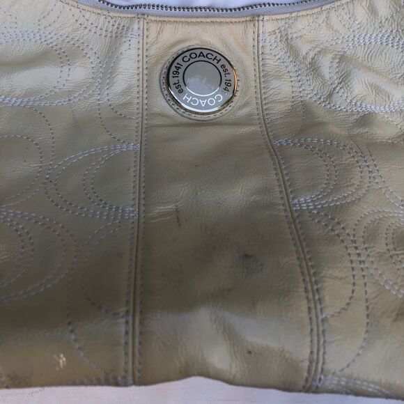 Rare Coach Purse Cream/White - Picture 10 of 16